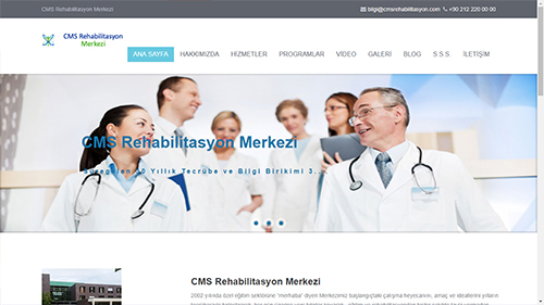 Rehabilitasyon Merkezi Web Sayfası Tasarımı